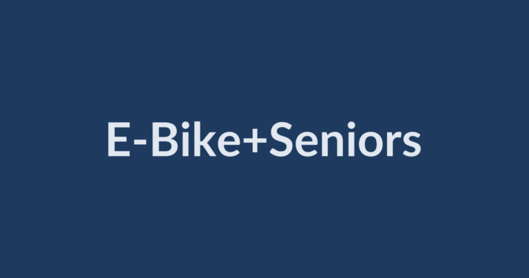 E-bike for seniors